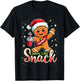 out here looking like a snack christmas funny BouJee Xmas T-Shirt - T-Shirt | Black