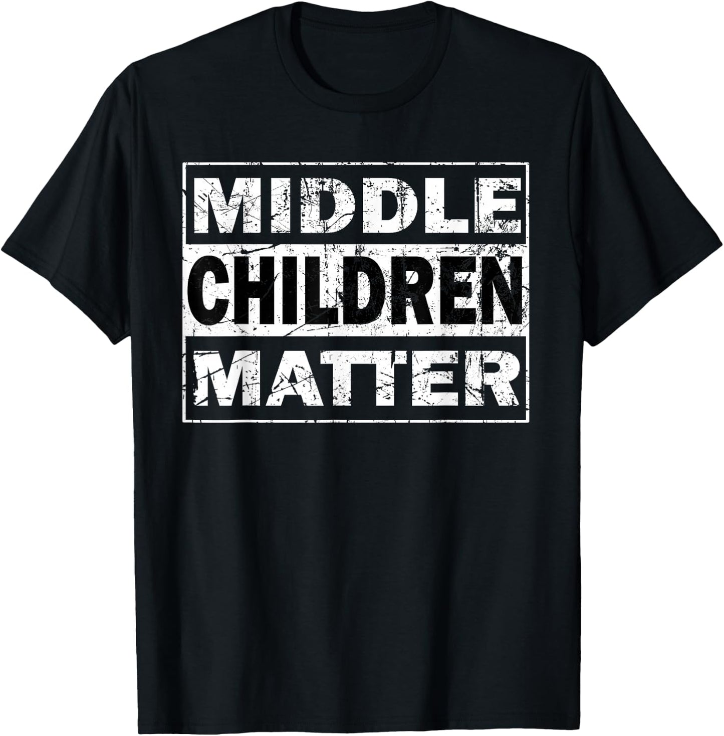 Medium Children's Matter Funny Siblings Brother Sister T-Shirt - T-Shirt | Black