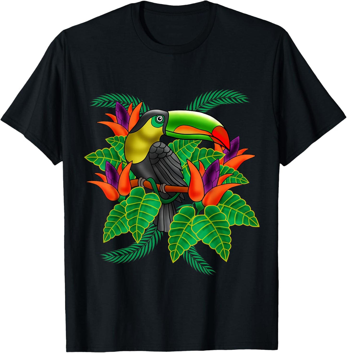 Toucan Tucan Funny Tropical Bird Cool Animal Gift T-Shirt - T-Shirt | Black