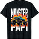 Monster Truck Papi Family Matching Monster Truck Fans T-Shirt - T-Shirt | Black
