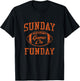 Vintage Sunday Funday T Shirt Cleveland Football Retro T-Shirt - T-Shirt | Black