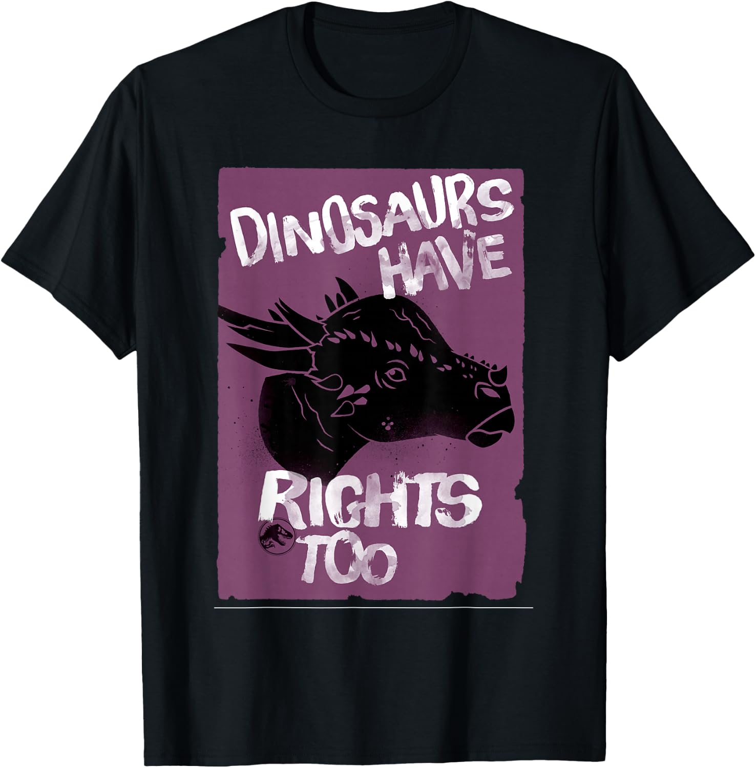 Jurassic World Fallen Kingdom: Dinos Have Rights Too T-Shirt - T-Shirt | Black