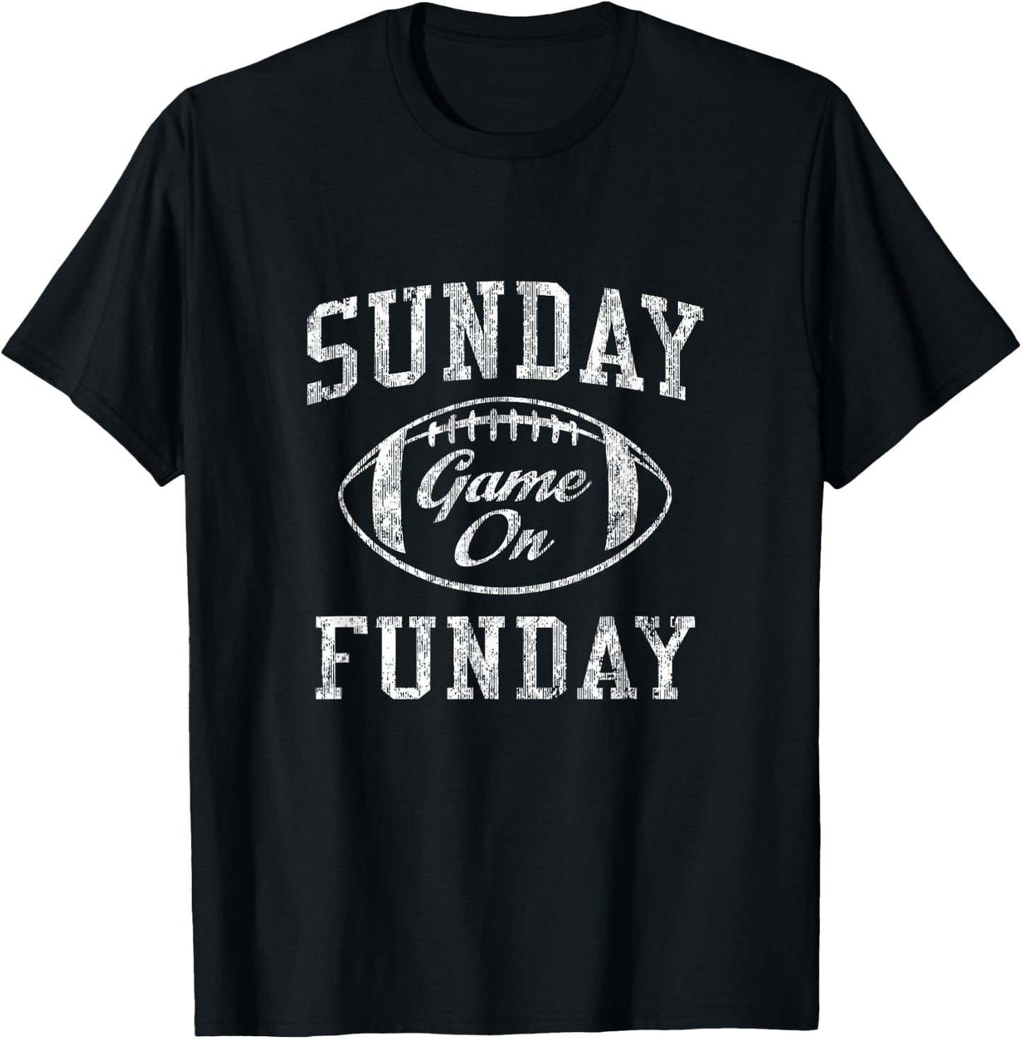 Vintage Sunday Funday T Shirt Dallas Football Retro T-Shirt - T-Shirt | Black