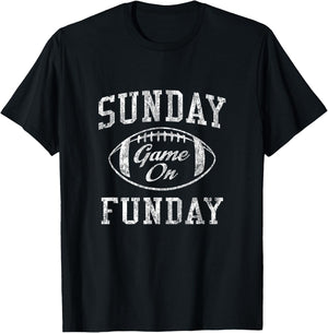 Vintage Sunday Funday T Shirt Dallas Football Retro T-Shirt - T-Shirt | Black