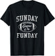 Vintage Sunday Funday T Shirt Dallas Football Retro T-Shirt - T-Shirt | Black