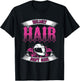 Biker Chick Shirt Motorcycle Helmet Hair Dont Care Pink T-Shirt - T-Shirt | Black