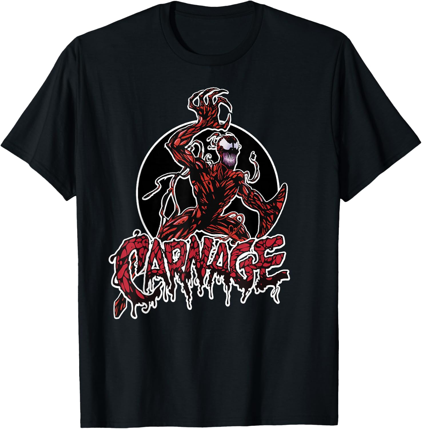 Marvel Carnage Portrait Logo T-Shirt - T-Shirt | Black