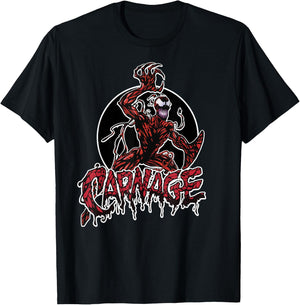 Marvel Carnage Portrait Logo T-Shirt - T-Shirt | Black