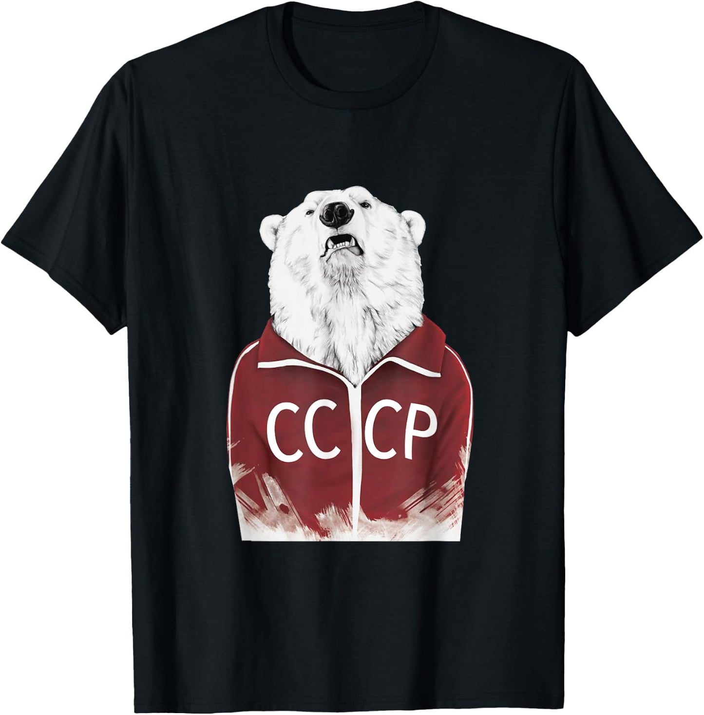 Russian Bear Russia Shirt CCCP Soviet Union USSR T-Shirt - T-Shirt | Black