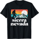 Sierra Nevada Mountains Bigfoot Believe Outdoor Nature T-Shirt - T-Shirt | Black