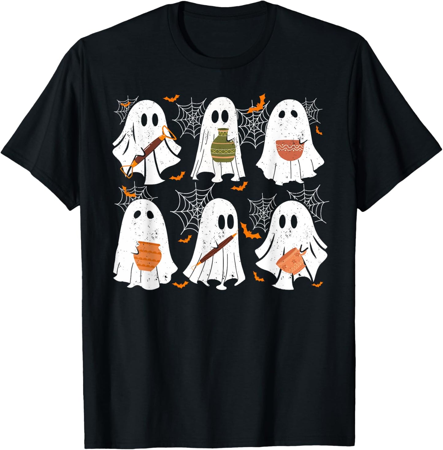 Pottery Ghost Ceramic Artist Halloween Costume Women T-Shirt - T-Shirt | Black