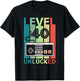 Level 40 Unlocked Video Gamer 40th Birthday Gifts T-Shirt - T-Shirt | Black