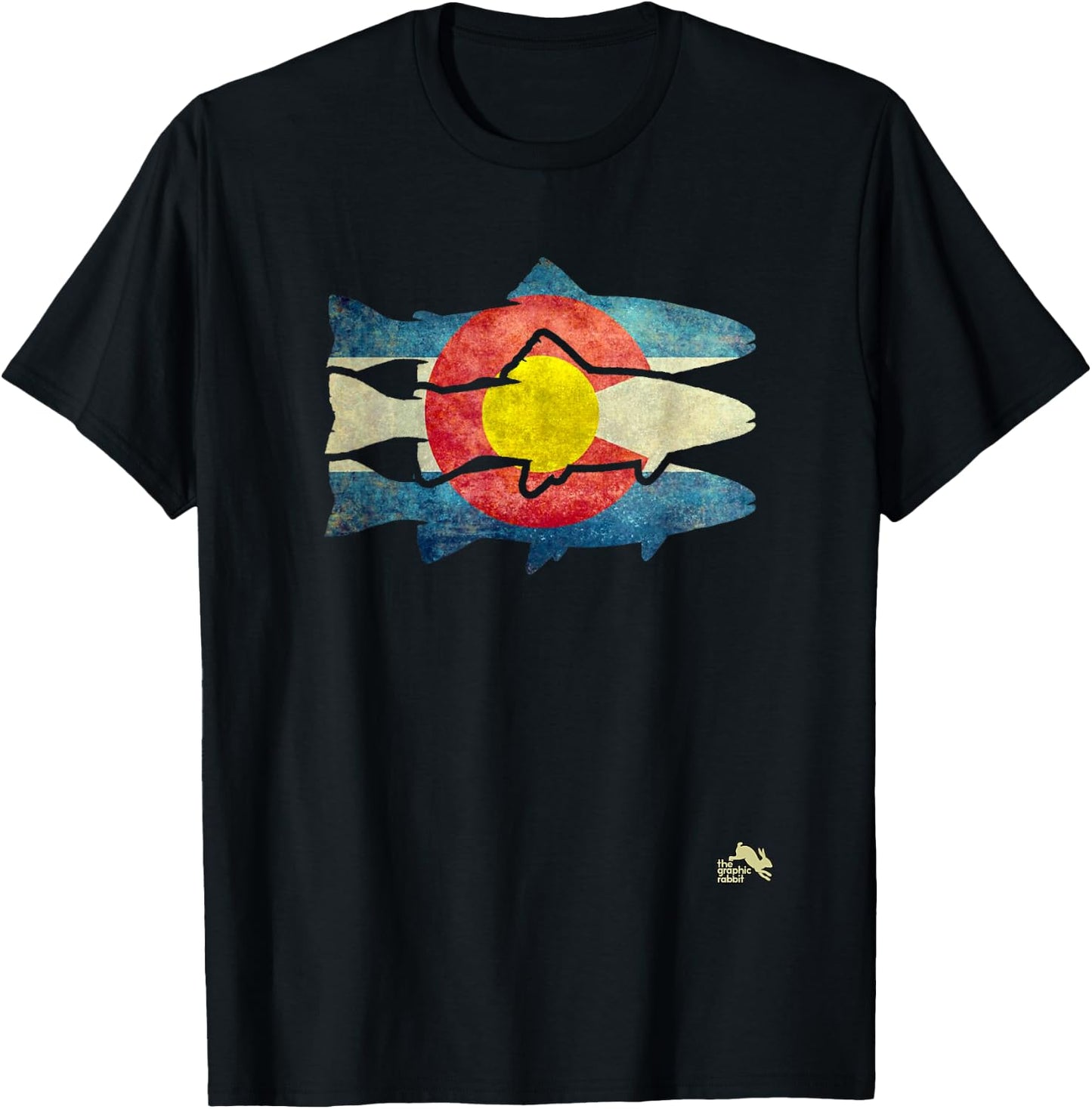 Fly Fishing Trout T-Shirt - T-Shirt | Black