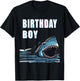 Shark Birthday Boy Shirt Shark Lover Birthday Gifts T-Shirt - T-Shirt | Black