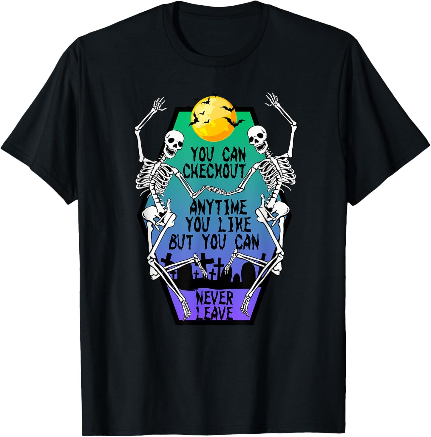 Halloween dark desert high skeleton T-Shirt - T-Shirt | Black