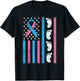 American Flag Pregnancy Infant Loss Awareness Miscarriage T-Shirt - T-Shirt | Black
