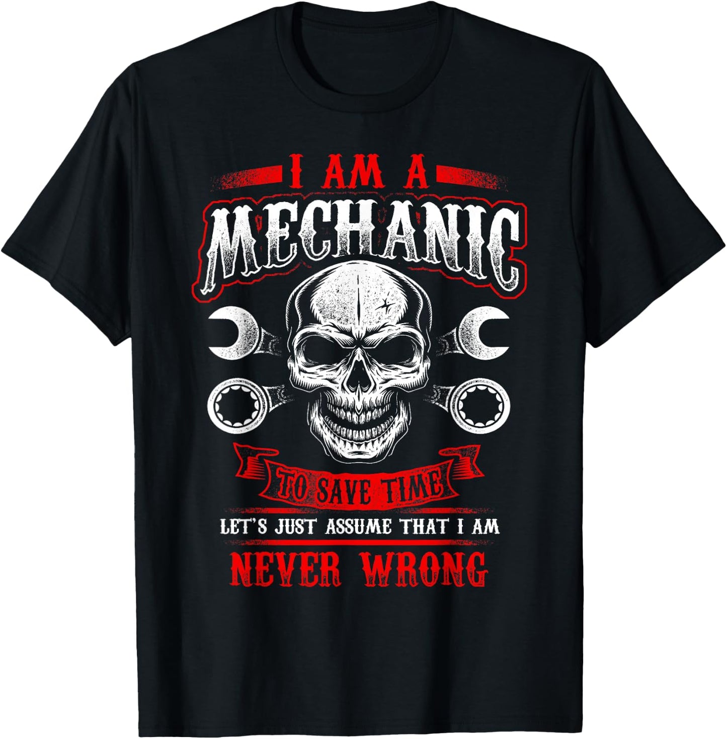 I'm A Mechanic Funny Grease Monkey T-Shirt - T-Shirt | Black
