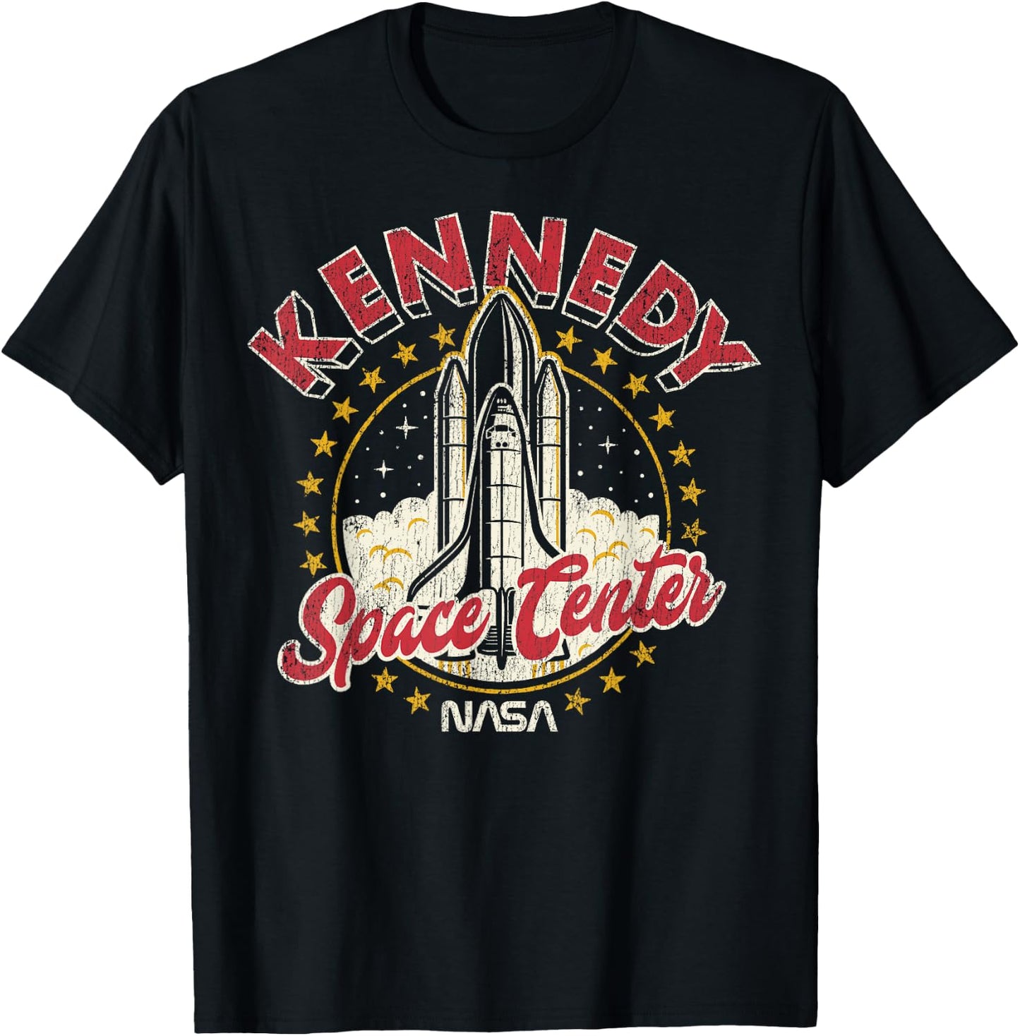 NASA Kennedy Space Center Red 3D T-Shirt - T-Shirt | Black