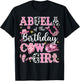 Abuela Of The Birthday Cow-Girl Rodeo Abuela Bday Party T-Shirt - T-Shirt | Black