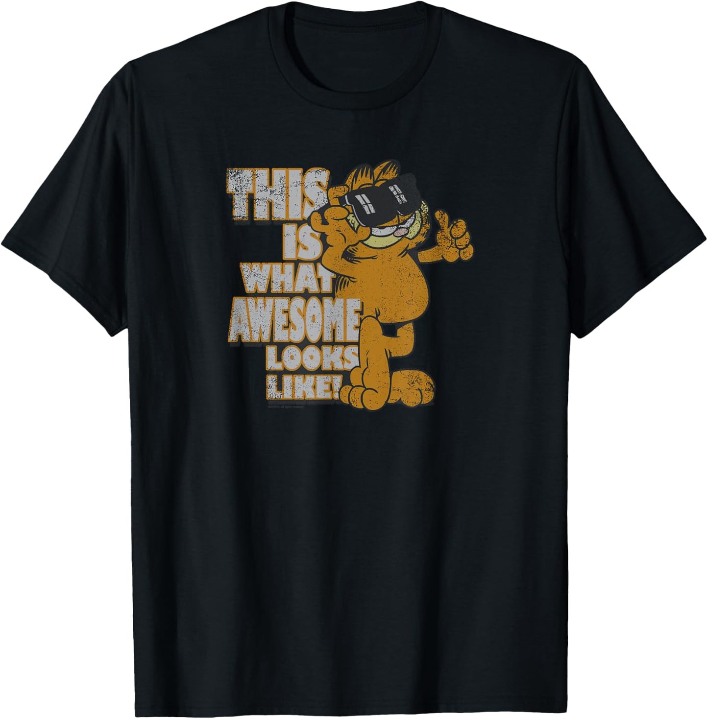 Garfield Awesome T-Shirt - T-Shirt | Black