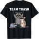 Raccoon Opossum Rat Team Trash Funny Gifts Women Kid T-Shirt - T-Shirt | Black