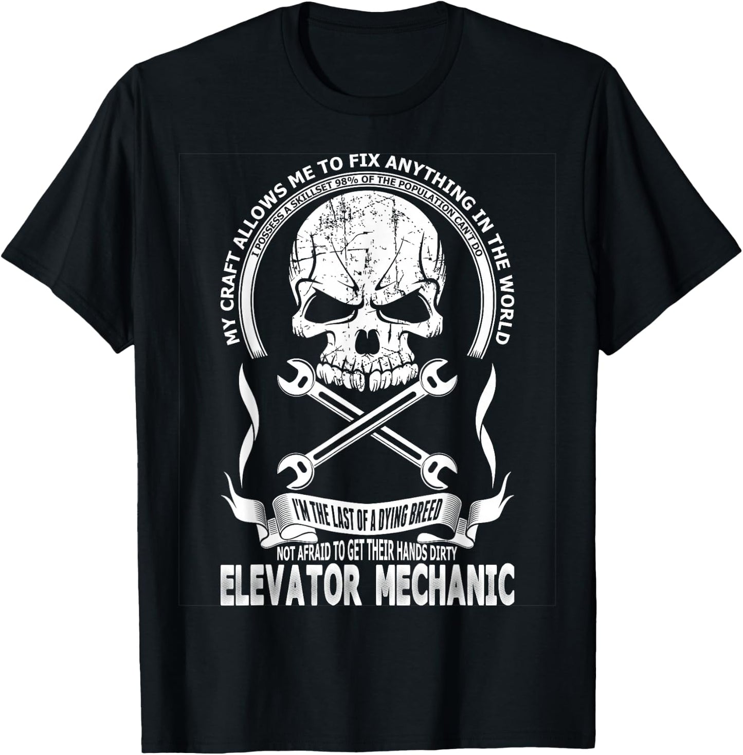 Elevator Mechanic T-Shirt - T-Shirt | Black