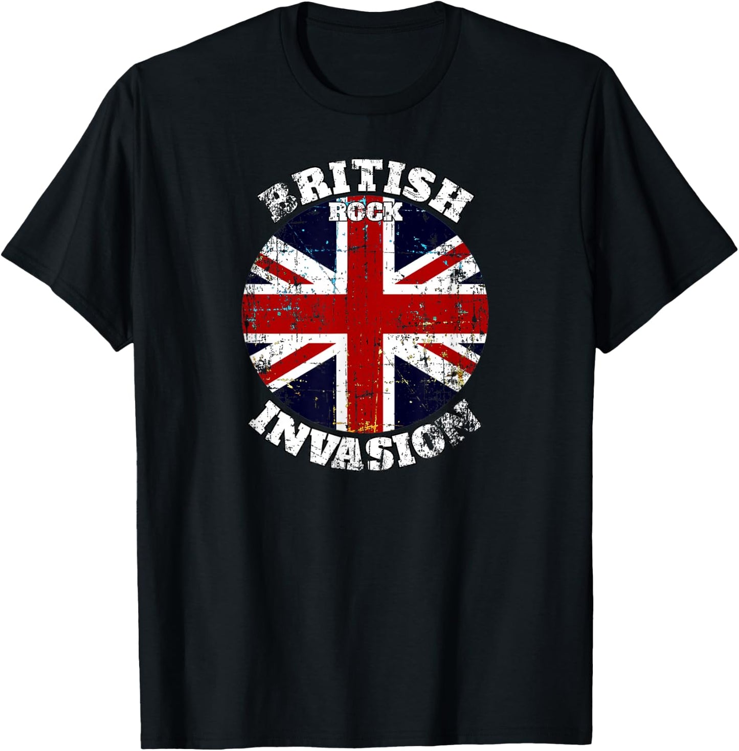 The British Rock Music Invasion v2 T-Shirt - T-Shirt | Black