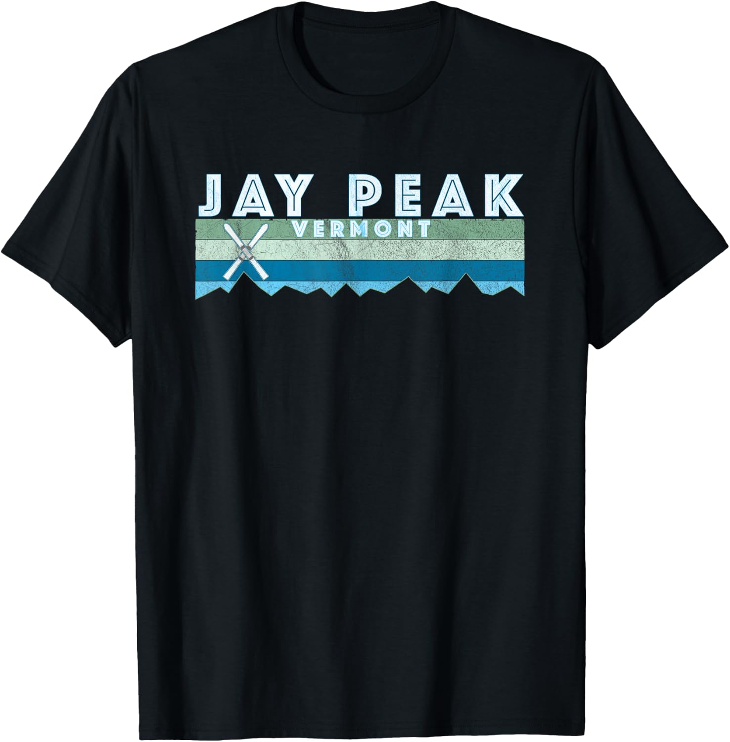 Jay Peak Vermont Ski T Shirt/Retro Vintage Jay Peak Shirt T-Shirt - T-Shirt | Black