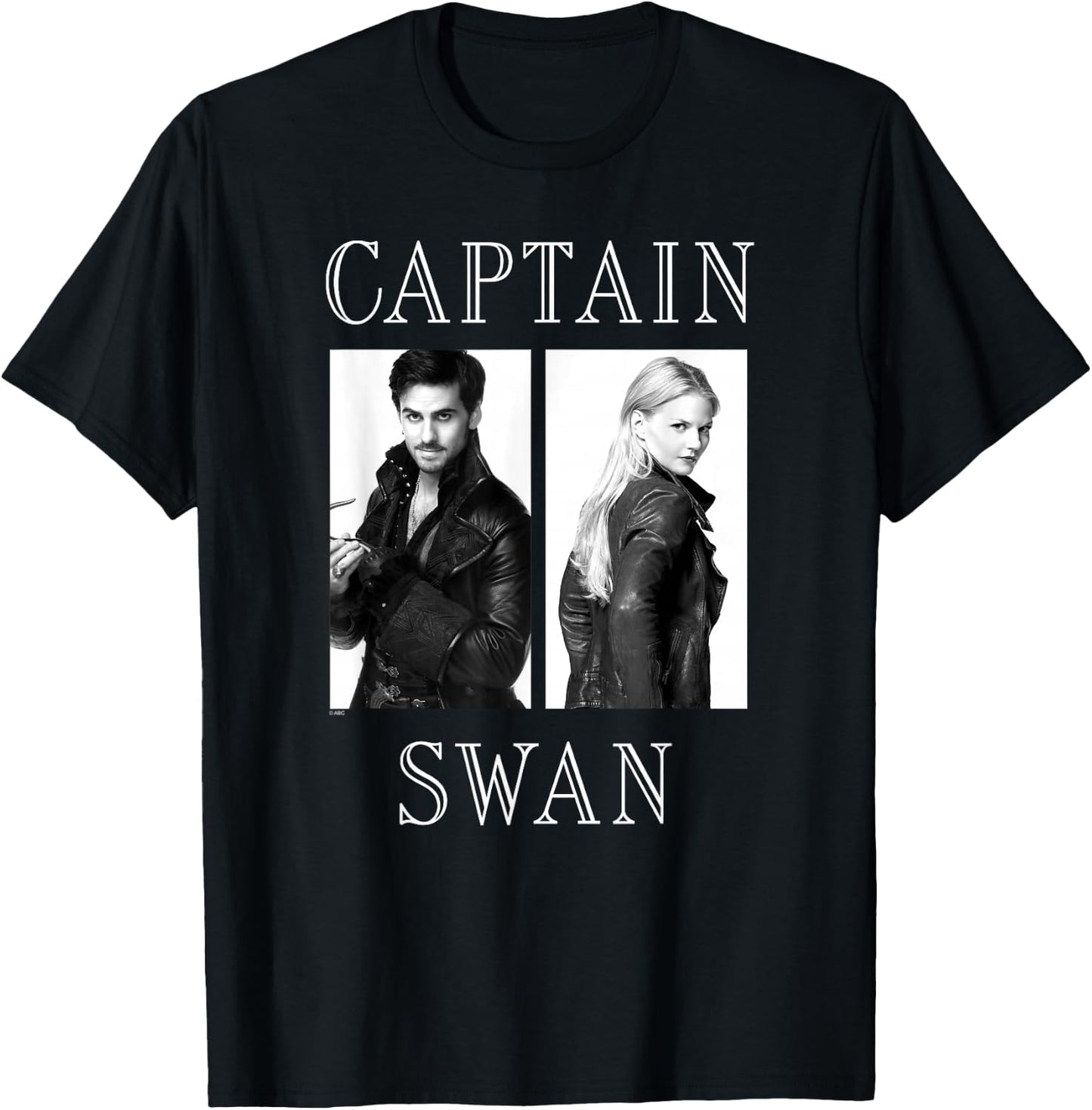 Once Upon a Time Captain Swan Eyes T-Shirt - T-Shirt | Black