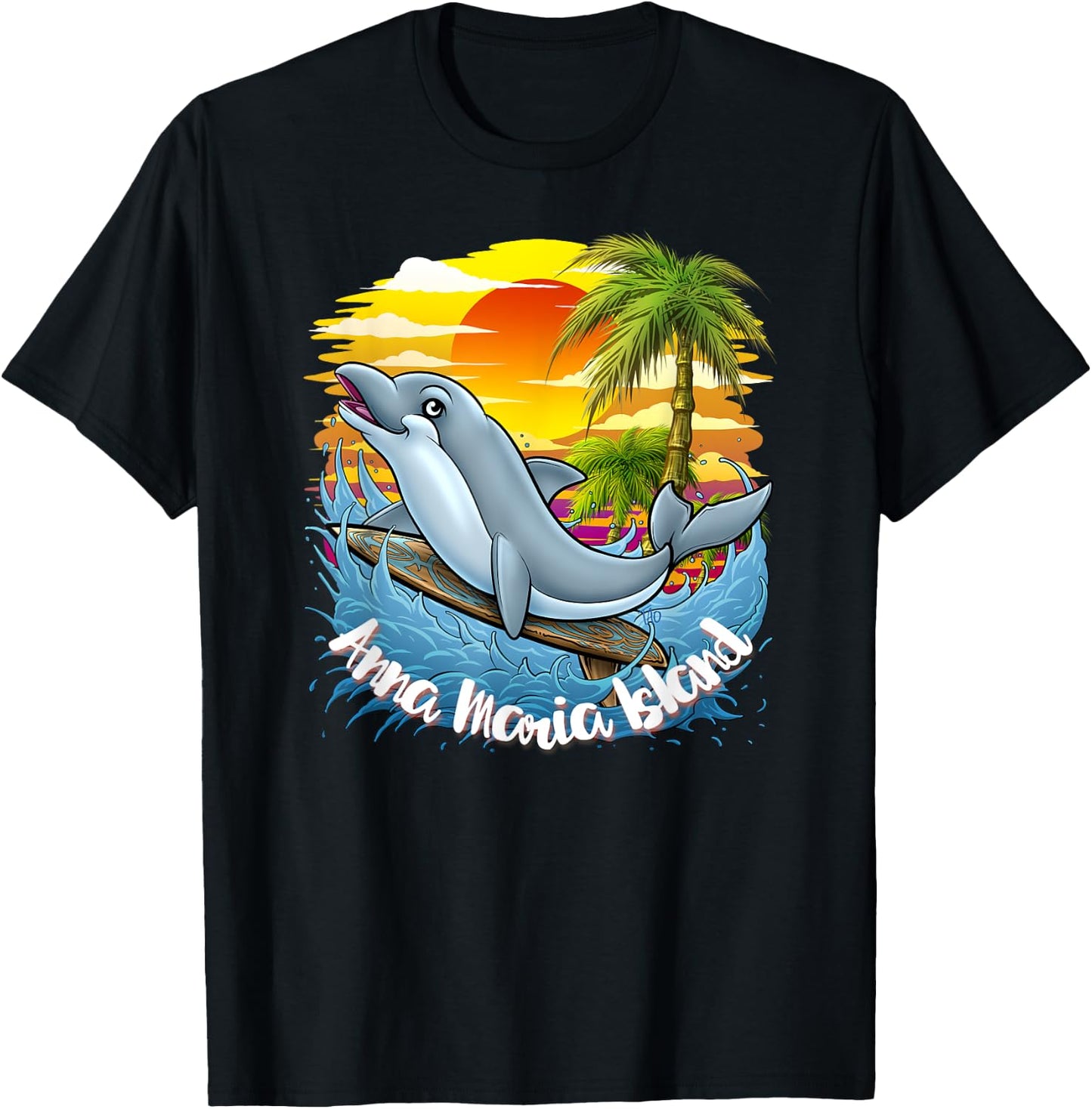 Anna Maria Island Beach Shirt Spring Break Florida T-Shirt - T-Shirt | Black