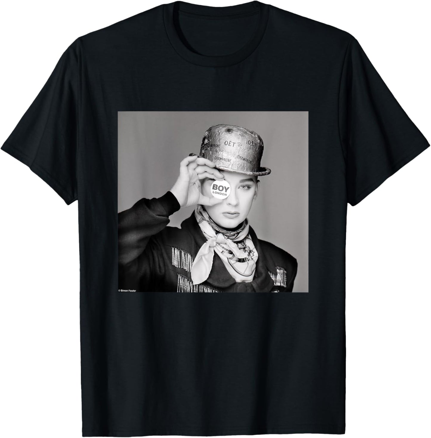 Boy George Culture Club Boy London By Simon Fowler T-Shirt - T-Shirt | Black
