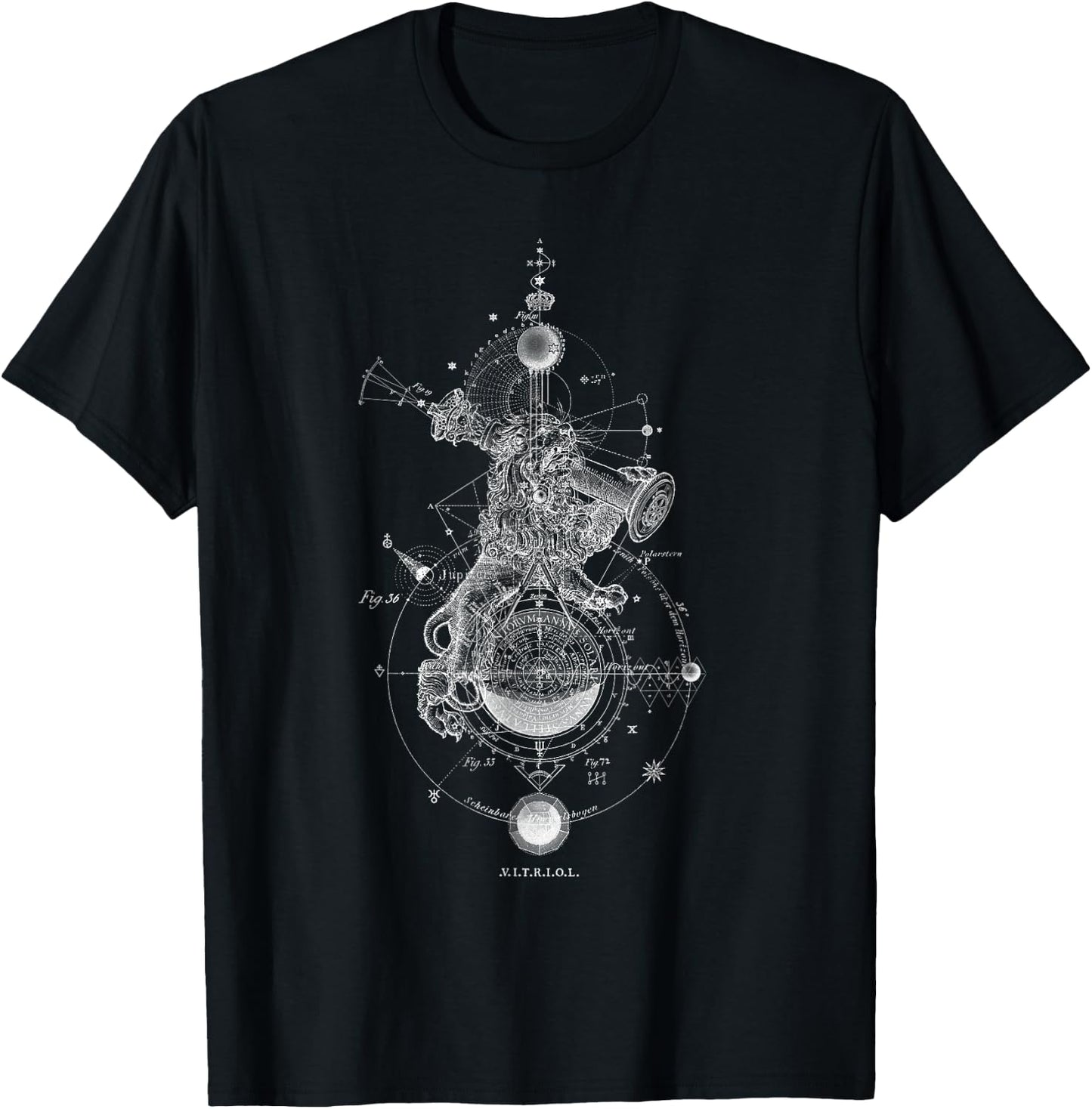 Vitriol - Sol in Leo - Occult Sacred Geometry T-Shirt - T-Shirt | Black