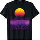 Outrun Synthwave Vaporwave Aesthetic 80's Retro T-Shirt - T-Shirt | Black