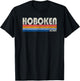 Vintage 70s 80s Style Hoboken NJ T-Shirt - T-Shirt | Black