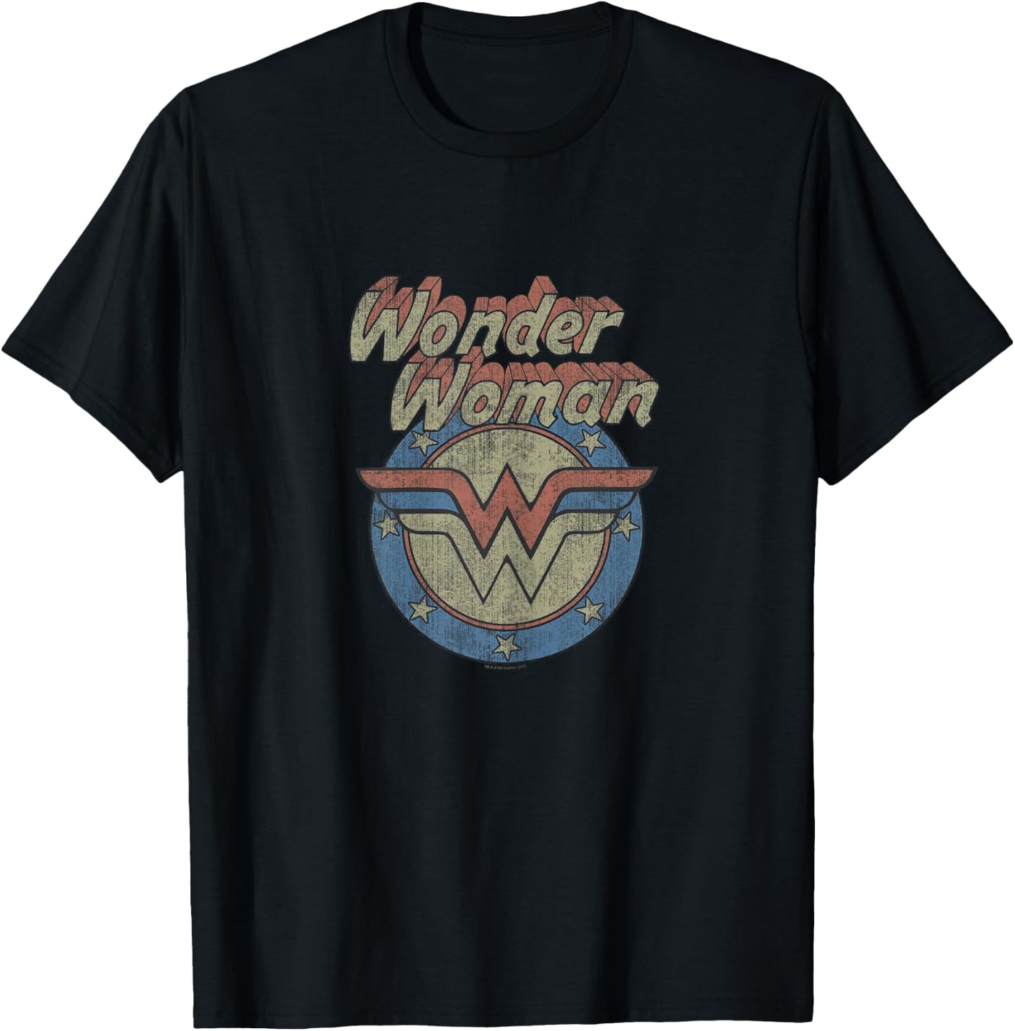 Wonder Woman Faded Wonder T-Shirt - T-Shirt | Black
