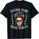 Half Mexican Half American USA Flag Mexican T-Shirt - T-Shirt | Black