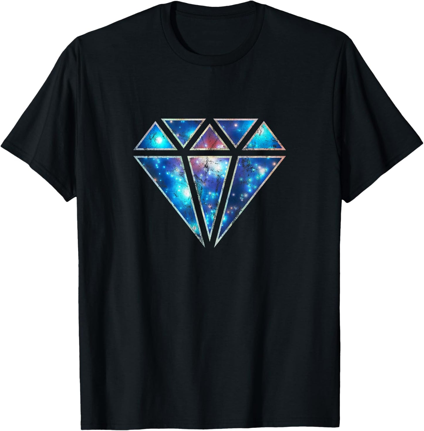 Diamond Galaxy Universe Infinity Love Infinity Symbol T-Shirt - T-Shirt | Black