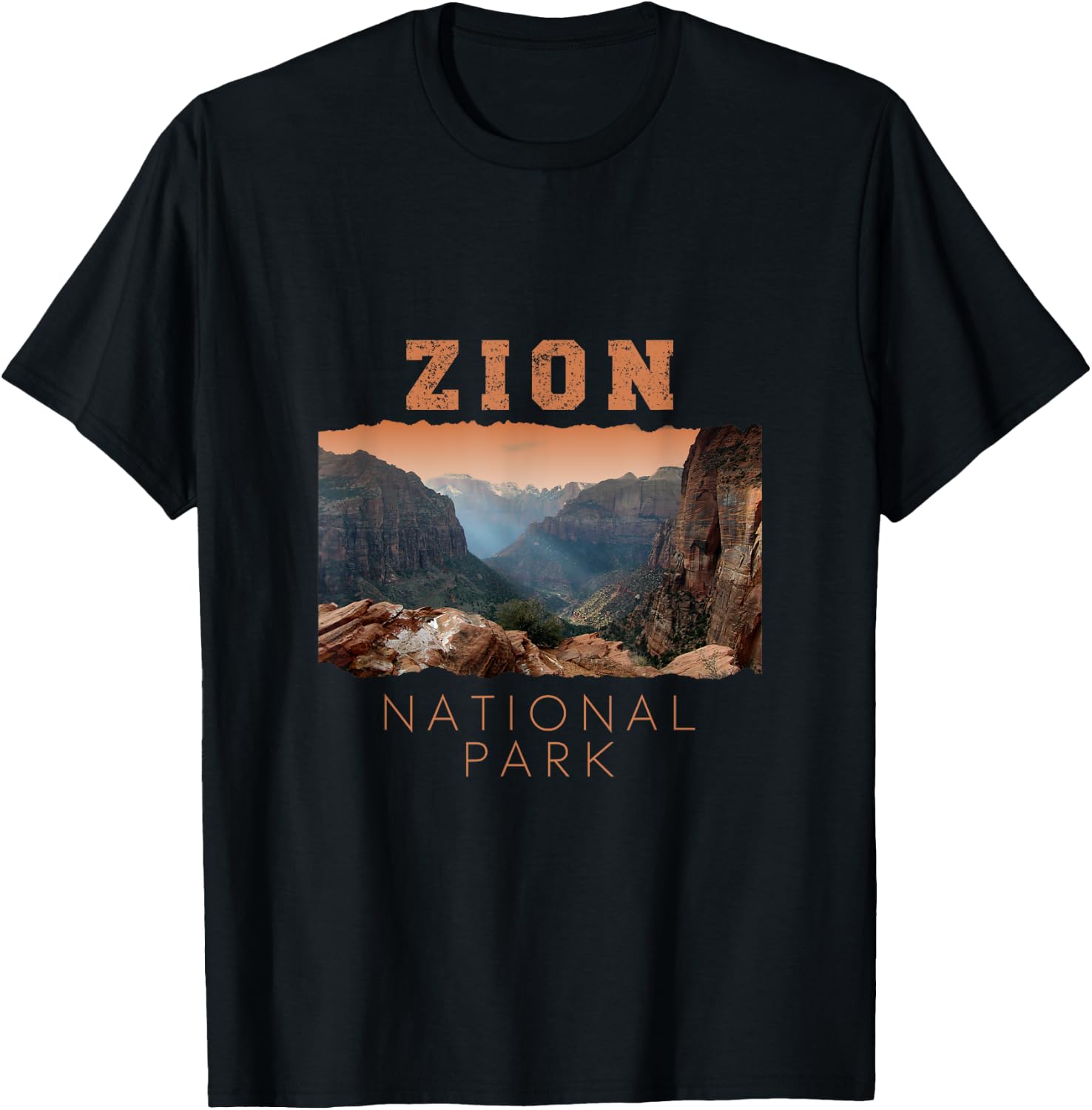 Zion Canyon National Park Utah in United States T-Shirt - T-Shirt | Black