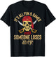 Funny Pirate Quote with Eye Patch & Headscarf Design Small T-Shirt - T-Shirt | Black