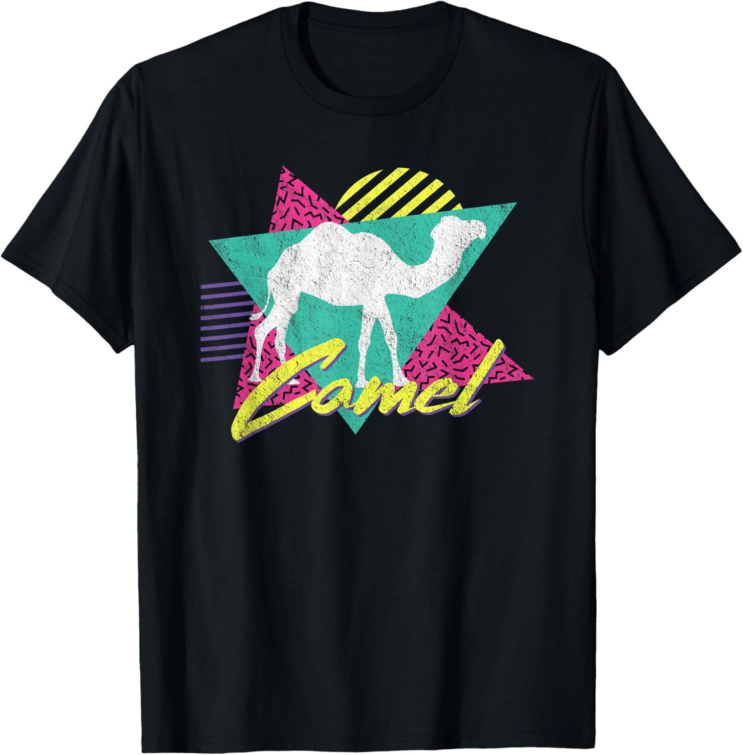 Vintage Retro 80s Or 90s Cool Camel T-Shirt - T-Shirt | Black