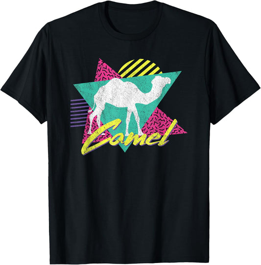 Vintage Retro 80s Or 90s Cool Camel T-Shirt - T-Shirt | Black