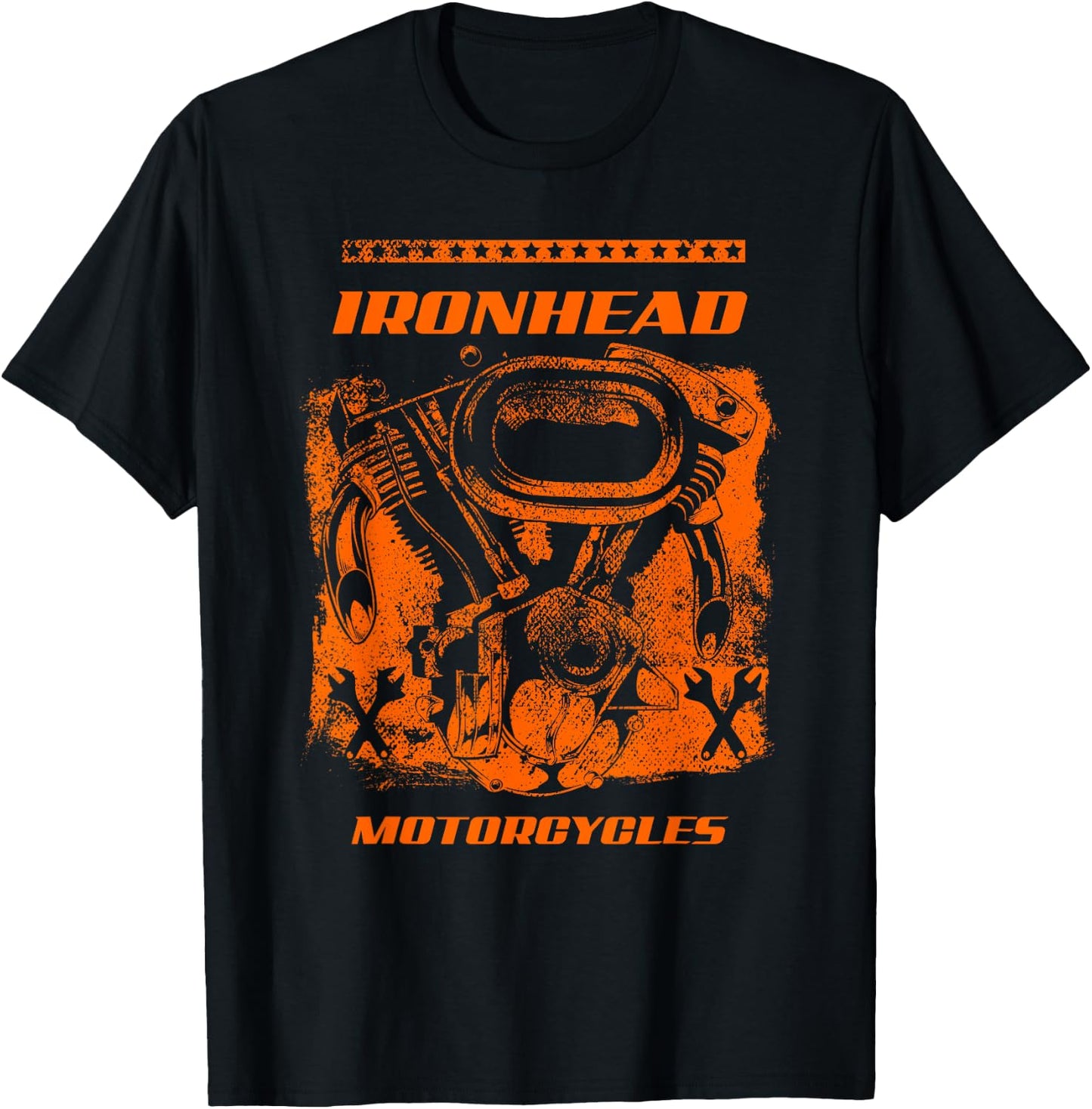 Ironhead Motorcycles Bike Riding Cycle . T-Shirt - T-Shirt | Black