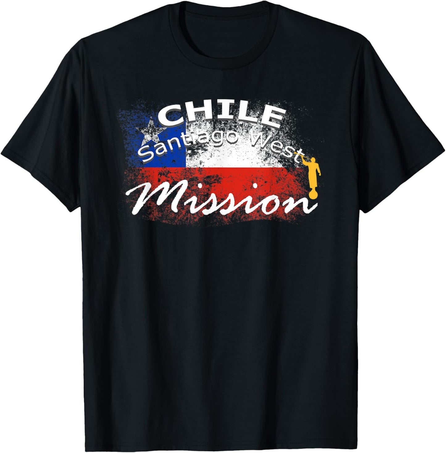 Chile Santiago West Mormon LDS Mission Missionary Gift T-Shirt - T-Shirt | Black