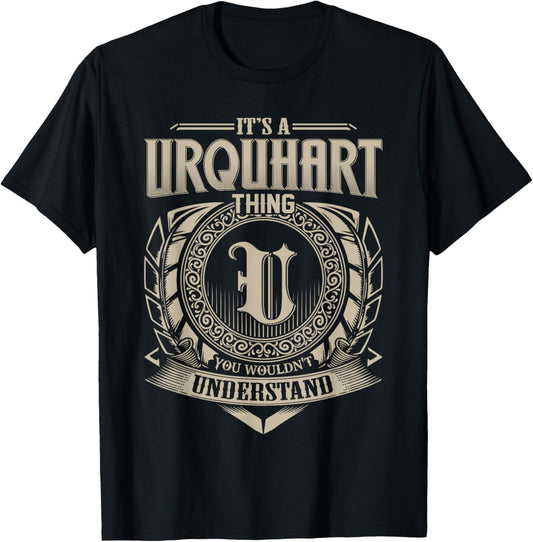 It's An URQUHART Thing You Wouldn't Understand Name Vintage T-Shirt - T-Shirt | Black