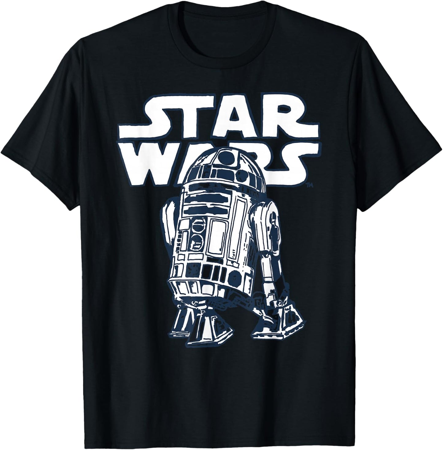 Star Wars R2-D2 Vintage Style Graphic C1 T-Shirt - T-Shirt | Black