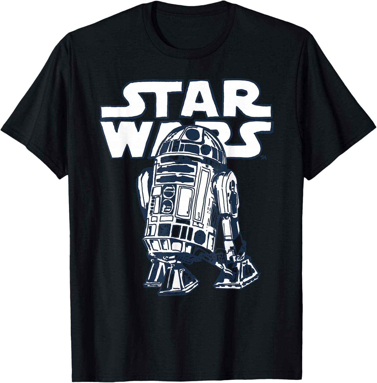 Star Wars R2-D2 Vintage Style Graphic C1 T-Shirt - T-Shirt | Black