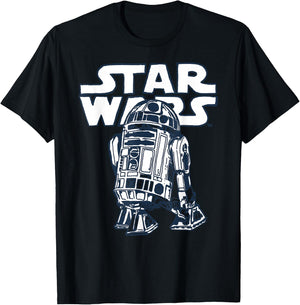 Star Wars R2-D2 Vintage Style Graphic C1 T-Shirt - T-Shirt | Black