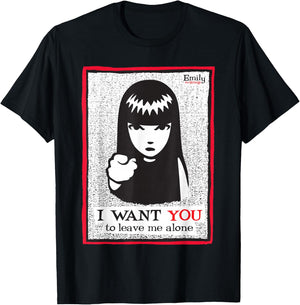 Emily The Strange I want You To Leave Me Alone T-Shirt - T-Shirt | Black