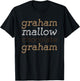 Funny Camping Smores Graham Cracker Marshmallow Chocolate T-Shirt - T-Shirt | Black