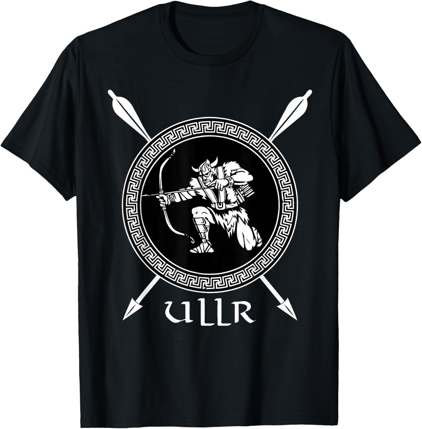 Ullr God Of Archery Shirt Norse Hunting Viking Ski T-Shirt - T-Shirt | Black